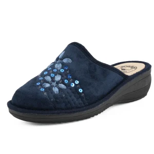 JOMIX Damen Hausschuhe Winter Warme Pantoffeln, Damen Plüsch Pantoffeln rutschfest Outdoor/Indoor Flache hüttenschuhe