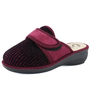 JOMIX Hausschuhe Damen Pantoletten mit Absatz Winter Bequeme Anatomische Pantoffeln Made in Italy