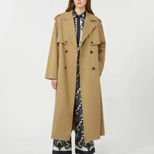 Weekend Max Mara Pantalone fluido in seta stampata Ottico PE26