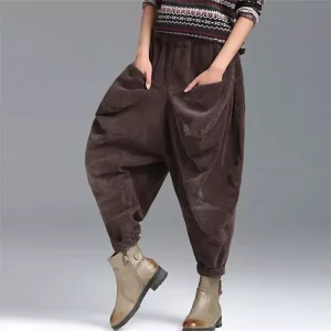 Martha - Pantaloni harem invernali larghi