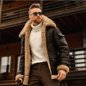 William - Giacca in pelle di pecora da uomo