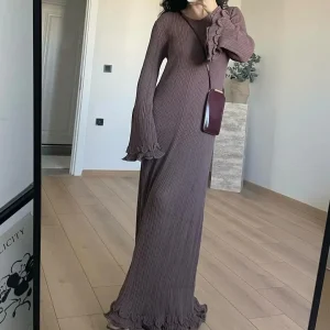 Zora - Maxi abiti in maglia con volant